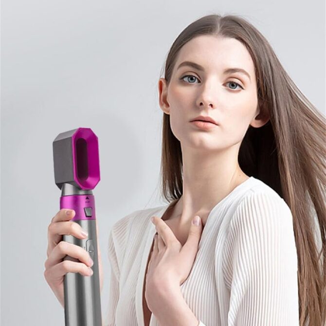 Hair Dryer 5 in 1 Hot Air Brush Styler Detachable Hair Styler Rotating Electric Hair Dryer