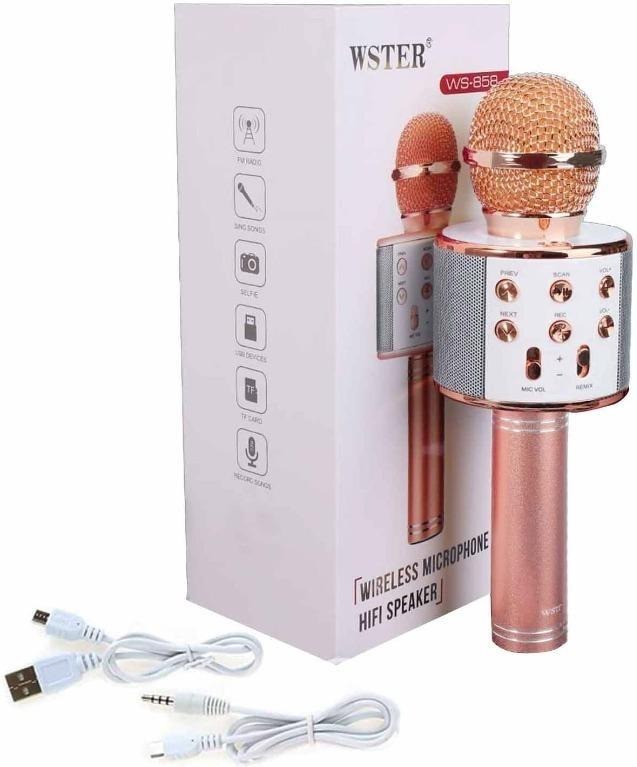 Wireless Bluetooth Karaoke Microphone Sound Reverberation
