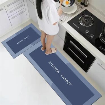 Kitchen Mat Floor Mat Water Absorption and Non-slip 2 Pcs