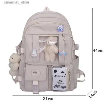 Kawaii Multi Pocket Kids Backpack Japanese and Korean Style